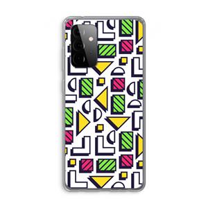 CaseCompany 8-bit N°4: Samsung Galaxy A72 Transparant Hoesje