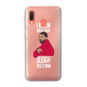 CaseCompany Sleigh Bells Ring: Samsung Galaxy A20e Transparant Hoesje