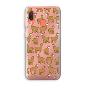 CaseCompany Alpacas: Samsung Galaxy A20e Transparant Hoesje