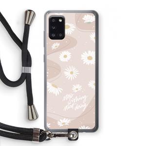 CaseCompany Daydreaming becomes reality: Samsung Galaxy A31 Transparant Hoesje met koord
