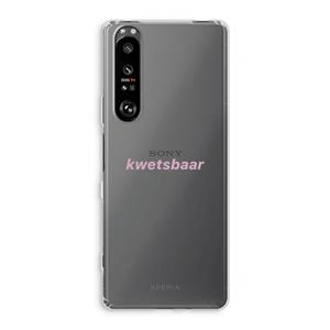 CaseCompany kwetsbaar: Sony Xperia 1 III Transparant Hoesje