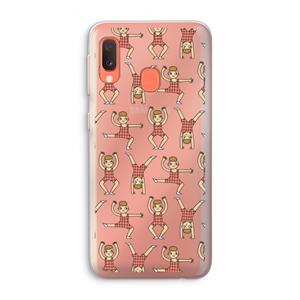 CaseCompany Gymboys: Samsung Galaxy A20e Transparant Hoesje