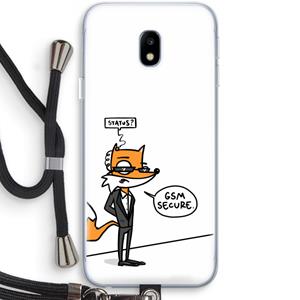 CaseCompany GSM secure: Samsung Galaxy J3 (2017) Transparant Hoesje met koord