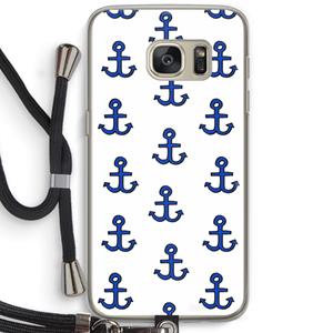 CaseCompany Ankers: Samsung Galaxy S7 Transparant Hoesje met koord
