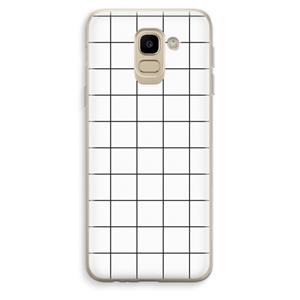 CaseCompany Rooster: Samsung Galaxy J6 (2018) Transparant Hoesje