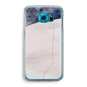 CaseCompany Stone White: Samsung Galaxy S6 Transparant Hoesje