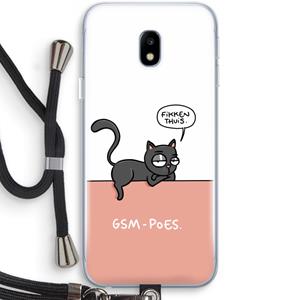 CaseCompany GSM poes: Samsung Galaxy J3 (2017) Transparant Hoesje met koord