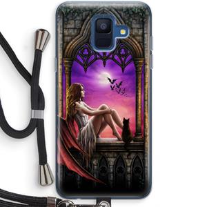 CaseCompany Kinderen van de nacht: Samsung Galaxy A6 (2018) Transparant Hoesje met koord