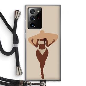 CaseCompany Let's get salty: Samsung Galaxy Note 20 Ultra / Note 20 Ultra 5G Transparant Hoesje met koord