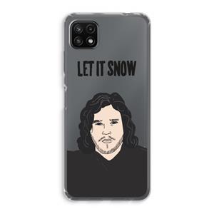 CaseCompany Let It Snow: Samsung Galaxy A22 5G Transparant Hoesje