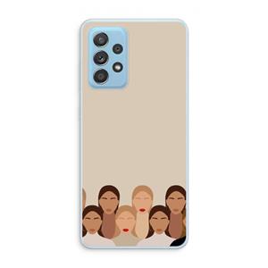 CaseCompany Girls girls girls: Samsung Galaxy A73 Transparant Hoesje