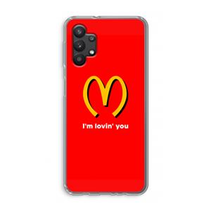 CaseCompany I'm lovin' you: Samsung Galaxy A32 5G Transparant Hoesje