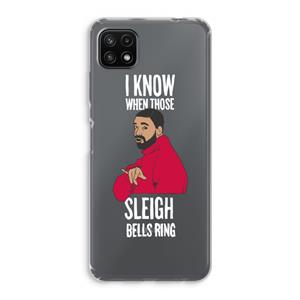 CaseCompany Sleigh Bells Ring: Samsung Galaxy A22 5G Transparant Hoesje