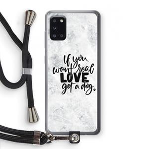 CaseCompany Partner in crime: Samsung Galaxy A31 Transparant Hoesje met koord