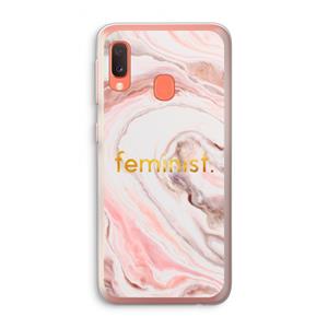 CaseCompany Feminist: Samsung Galaxy A20e Transparant Hoesje