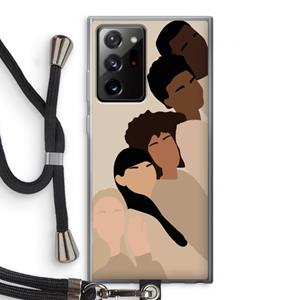 CaseCompany Sweet creatures: Samsung Galaxy Note 20 Ultra / Note 20 Ultra 5G Transparant Hoesje met koord