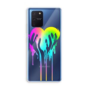 CaseCompany Hold My Heart: Samsung Galaxy Note 10 Lite Transparant Hoesje