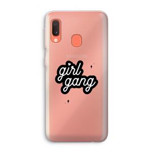 CaseCompany Girl Gang: Samsung Galaxy A20e Transparant Hoesje