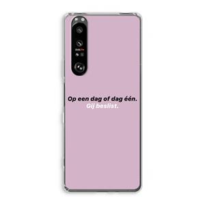 CaseCompany gij beslist: Sony Xperia 1 III Transparant Hoesje