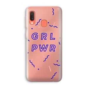 CaseCompany GRL PWR: Samsung Galaxy A20e Transparant Hoesje