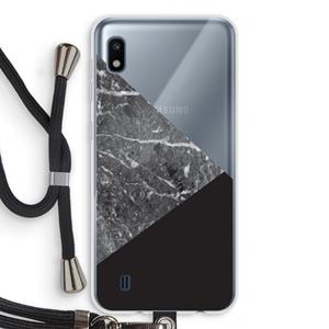 CaseCompany Combinatie marmer: Samsung Galaxy A10 Transparant Hoesje met koord