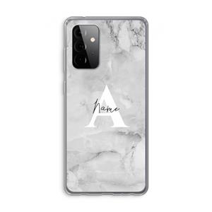 CaseCompany Ivory Marble: Samsung Galaxy A72 Transparant Hoesje