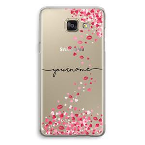 CaseCompany Hartjes en kusjes: Samsung Galaxy A5 (2016) Transparant Hoesje