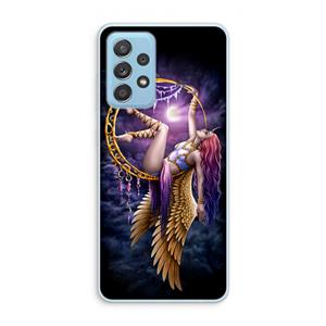 CaseCompany Aerial Angel: Samsung Galaxy A73 Transparant Hoesje