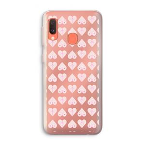 CaseCompany Ass 'n Titties: Samsung Galaxy A20e Transparant Hoesje
