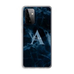 CaseCompany Midnight Marble: Samsung Galaxy A72 Transparant Hoesje