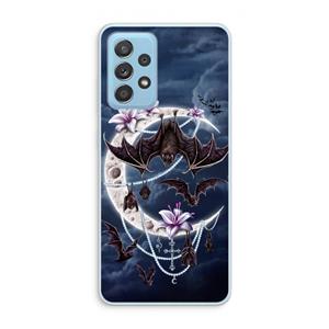 CaseCompany Vleermuizen Maan: Samsung Galaxy A73 Transparant Hoesje