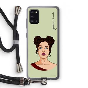 CaseCompany Pop-Art Creator: Samsung Galaxy A31 Transparant Hoesje met koord