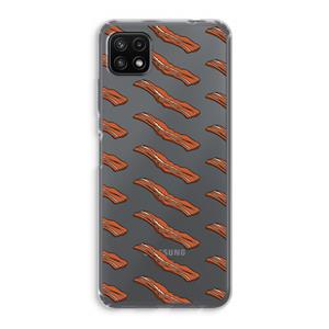 CaseCompany Bacon to my eggs #2: Samsung Galaxy A22 5G Transparant Hoesje