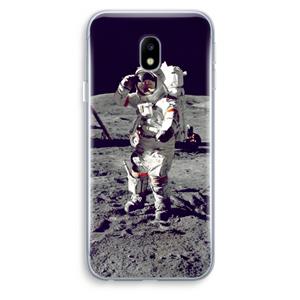 CaseCompany Spaceman: Samsung Galaxy J3 (2017) Transparant Hoesje