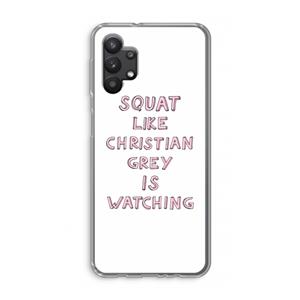 CaseCompany Christian Grey: Samsung Galaxy A32 5G Transparant Hoesje