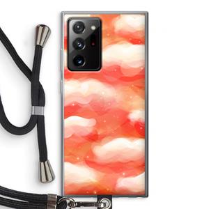 CaseCompany Lichte Wolken: Samsung Galaxy Note 20 Ultra / Note 20 Ultra 5G Transparant Hoesje met koord