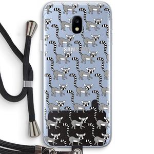 CaseCompany Makis: Samsung Galaxy J3 (2017) Transparant Hoesje met koord