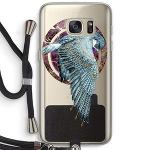 CaseCompany Golden Falcon: Samsung Galaxy S7 Transparant Hoesje met koord