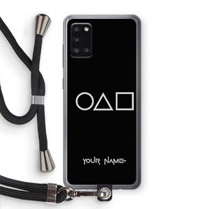 CaseCompany Squid Game: Samsung Galaxy A31 Transparant Hoesje met koord