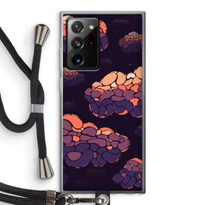 CaseCompany Patroon Wolken: Samsung Galaxy Note 20 Ultra / Note 20 Ultra 5G Transparant Hoesje met koord