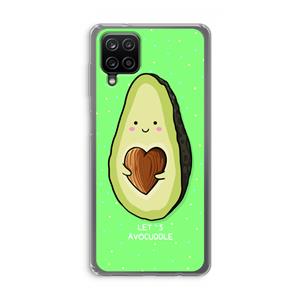 CaseCompany Avocuddle: Samsung Galaxy A12 Transparant Hoesje