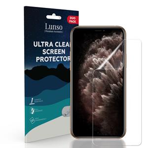 Lunso Duo Pack (2 stuks) Beschermfolie - Full Cover Screen Protector - iPhone 11 Pro Max