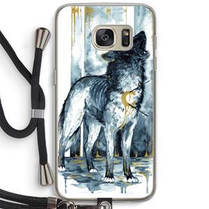 CaseCompany Bleeding Soul: Samsung Galaxy S7 Transparant Hoesje met koord