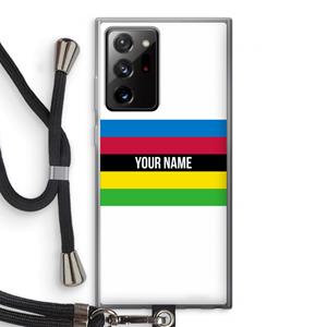 CaseCompany WK Wielrennen: Samsung Galaxy Note 20 Ultra / Note 20 Ultra 5G Transparant Hoesje met koord