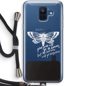 CaseCompany Good or bad: Samsung Galaxy A6 (2018) Transparant Hoesje met koord