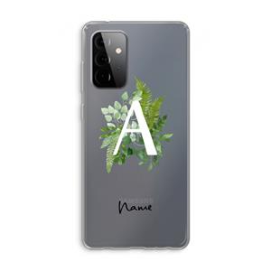 CaseCompany Green Brush: Samsung Galaxy A72 Transparant Hoesje