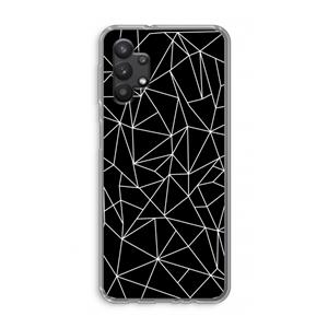 CaseCompany Geometrische lijnen wit: Samsung Galaxy A32 5G Transparant Hoesje