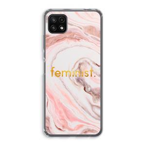 CaseCompany Feminist: Samsung Galaxy A22 5G Transparant Hoesje
