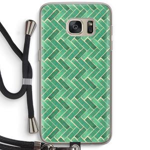 CaseCompany Moroccan tiles 2: Samsung Galaxy S7 Transparant Hoesje met koord