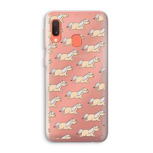 CaseCompany Ponys: Samsung Galaxy A20e Transparant Hoesje